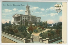 TN Postcard View Of State Capitol Building - Nashville c1910 vintage VV