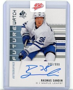 UD SP Authentic 2019/20 - Future Watch Auto 286/999 - Rasmus Sandin