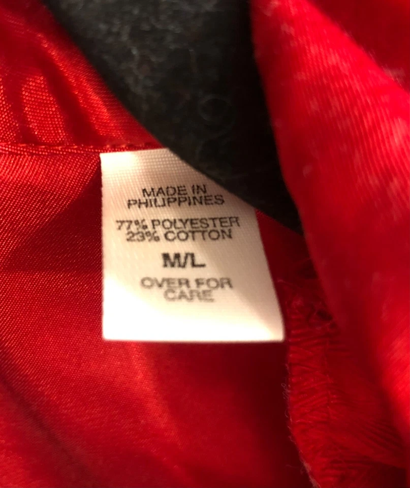 Bata Victoria's Secret Mujer M/L Franela Roja Forrada Largo Completo Detalle Satinado Foto 3 de 4