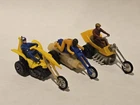 Vintage Mattel Chopcycles '71 Speed Steed Blown Torch Mighty Zork w/riders Set