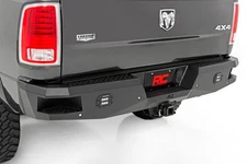 Rough Country Heavy Duty Black Rear Bumper for 10-24 Ram HD 10786B