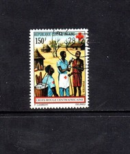 CENTRAL AFRICAN REPUBLIC _ 1972  RED CROSS  150f _ USED ____(922)