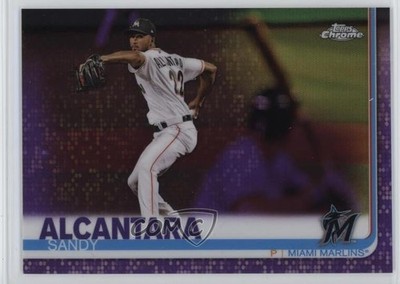 2019 Topps Chrome Purple Refractor /299 Sandy Alcantara #119 6ns