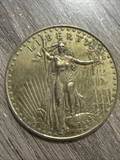 3'' LIBERTY MCMVII UNITED STATES OF AMERICA  TWENTY DOLLARS  REPLICA COIN