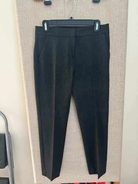 Express Womens Columnist Gray Ankle Pants, Size 4R