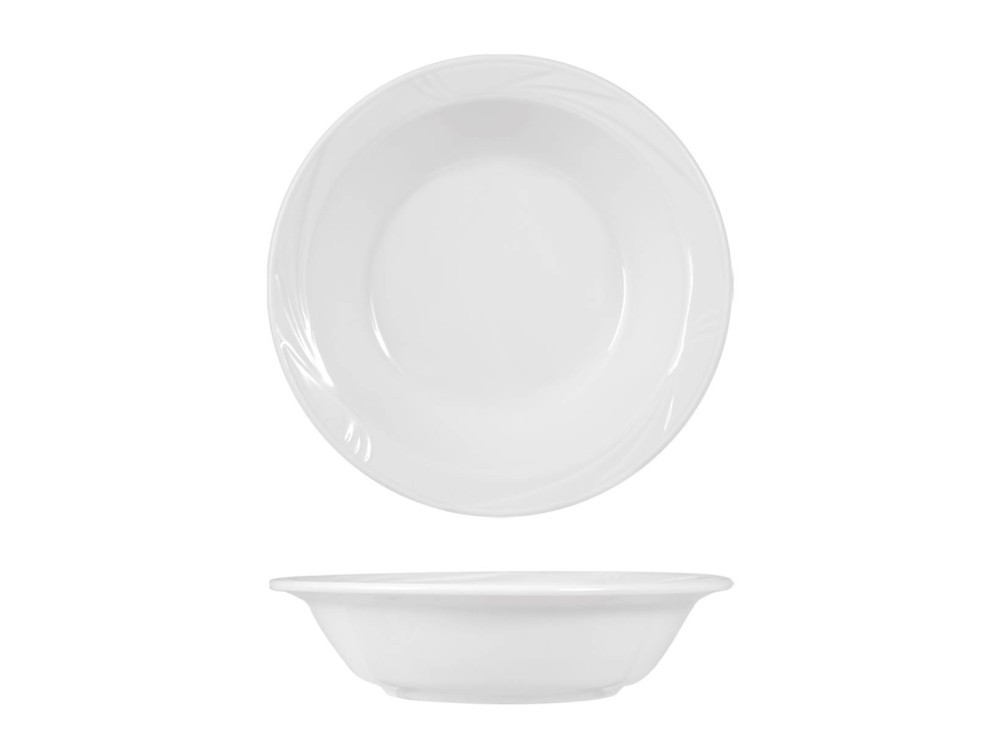 Porcelain Salad Bowl Arcadia White 18 cm Home