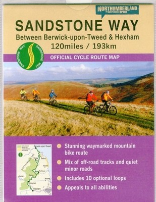 Sandstone Way Cycle Route Map - Northumberland by Ted Liddle (Sheet map, folded)