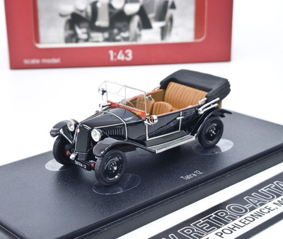 Tatra 12 Cabrio offen schwarz - AUTOCULT 1:43