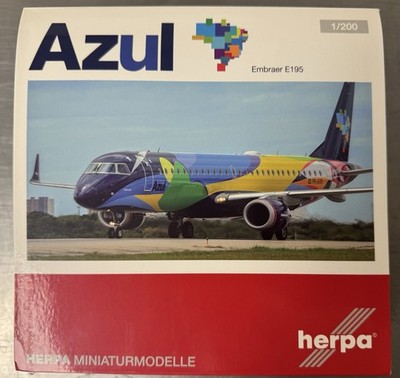 Herpa Azul Brazilian Airlines Embraer E195 PR-AXH 557771 1:200 Diecast Plane