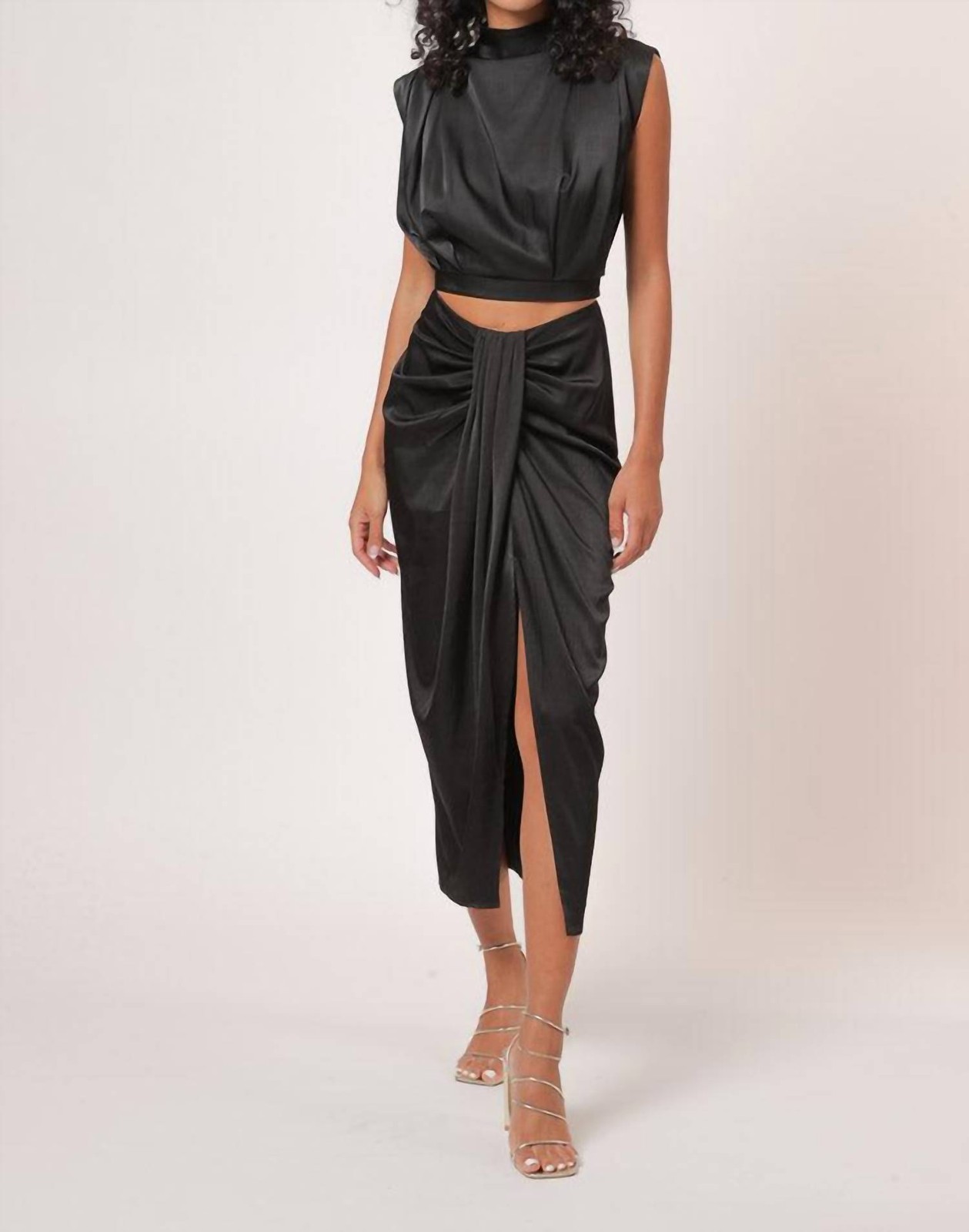 Line And Dot Selma Satin Top Size M