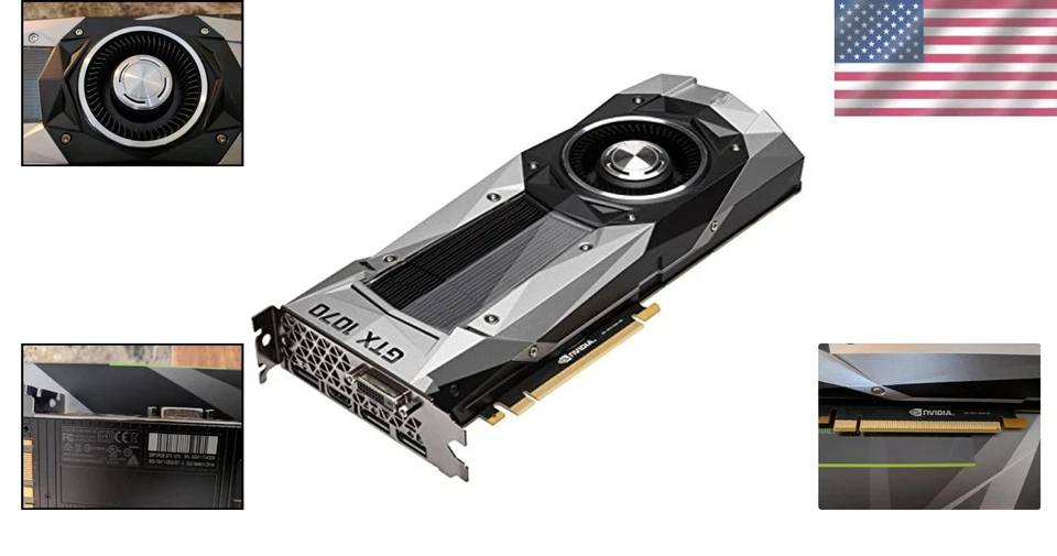Nvidia GeForce GTX 1070 Founders Edition - 8GB GDDR5 for Ultimate Performance - Image 2 of 4