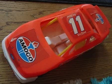 Vintage American Plastic Toys Bill Elliot Plastic Amoco Race Car Walled Lake MI