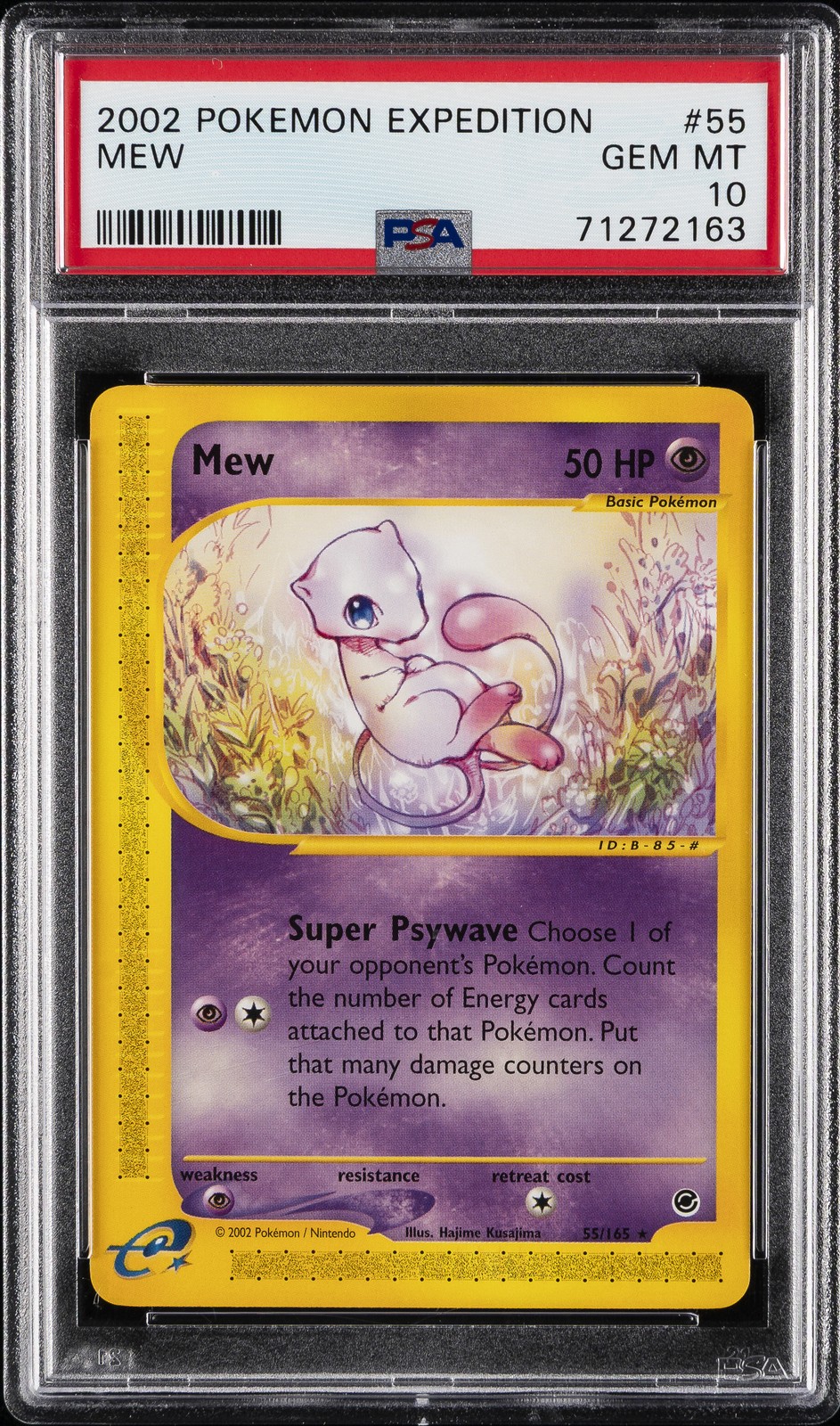 2002 POKEMON EXPEDITION #55 MEW PSA 10