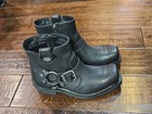 Harley Davidson Women’s Black Leather Motorcycle Boots Size 7 Must See 🔥🔥🔥