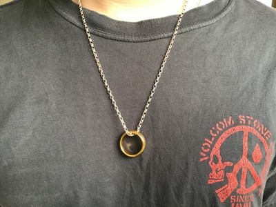 LOTR  THE ONE RING  Gold Plated Tungsten with Elvish Runes - Weta Workshop