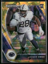 2021 Panini Prizm Draft Picks Collegiate #154 Jayson Oweh Gold Ice