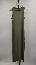 Quince Women Tencel Jersey Tank Maxi Dress Sage Basic Sleeveless S