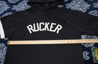 NEW Stall & Dean ''RUCKER'' Basketball Heavy Hoodie Black Sweater Mens Medium NWT