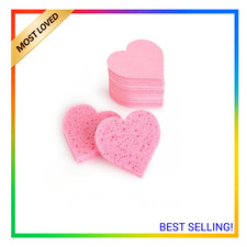 Facial Sponges 25 Pack Compressed Natural Cellulose Face Cleansing Exfoliating