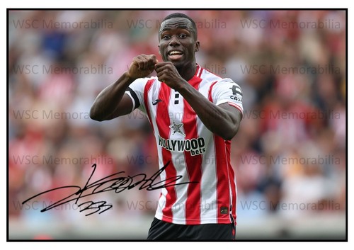 12124. Michael Kayode Signed Pictures (A4 Prints) Brentford Fiorentina