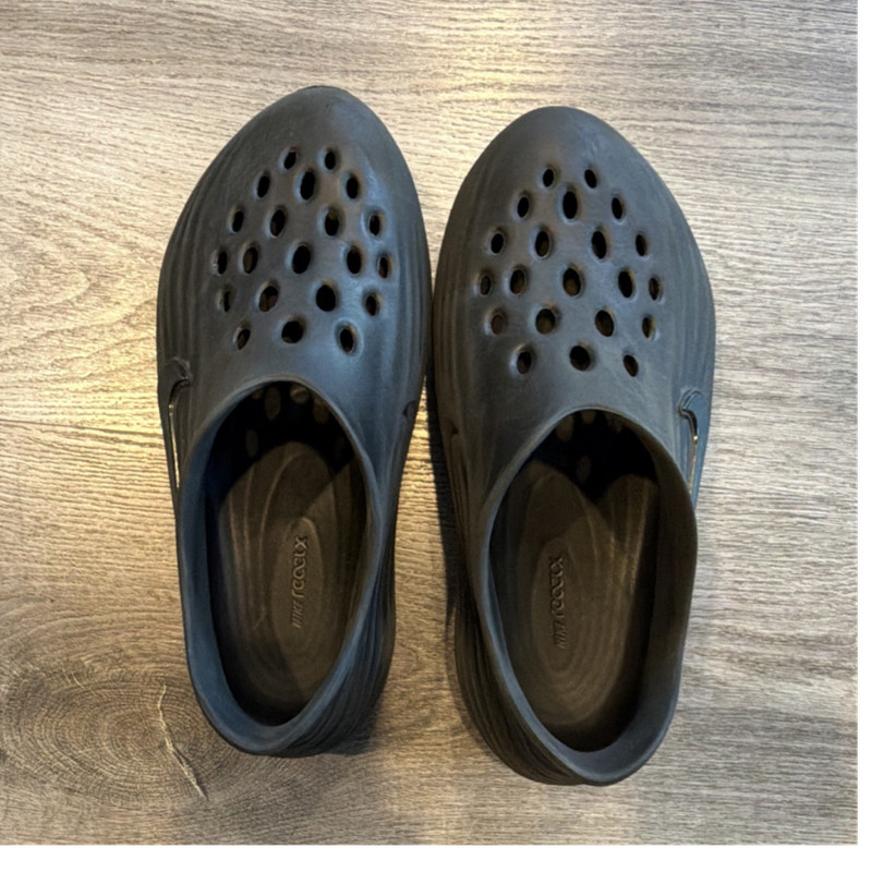 Nike Rcccx Men's Black Slip-On Sandals Lightweight Rubber Ventilation