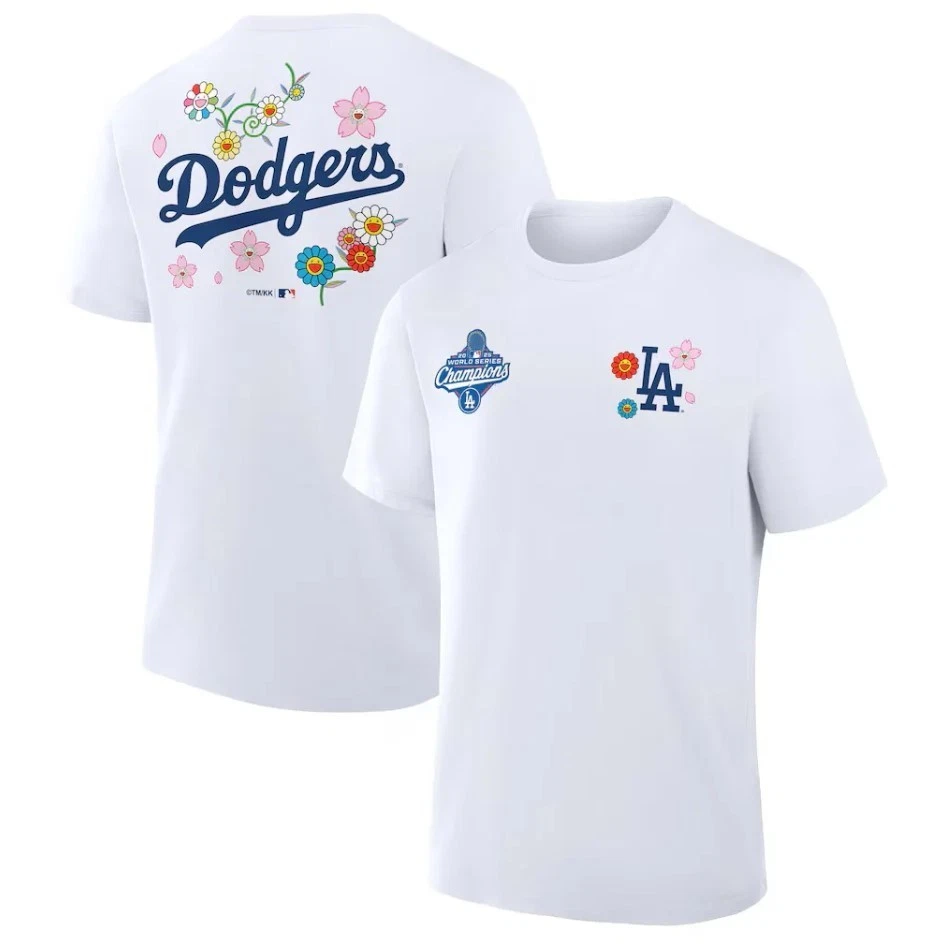 Dodgers x Murakami World Series Champions 2025 T-Shirt Youth & Adult - Image 3 of 4