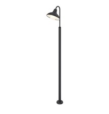 GoodHome Dark grey Mains-powered 1 lamp Outdoor Lamp post (H)2000mm New