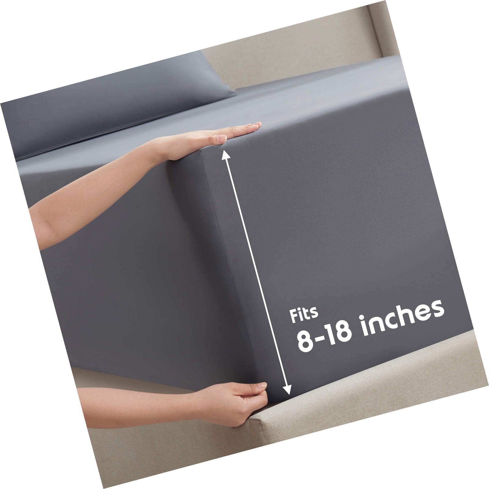 Nestl Deep Pocket Full Size Sheets Set, 1800 Series Bed Sheets Full 4 Piece, ...