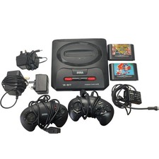 Vintage Sega Mega Drive II Console Bundle with Games Controllers- UNTESTED