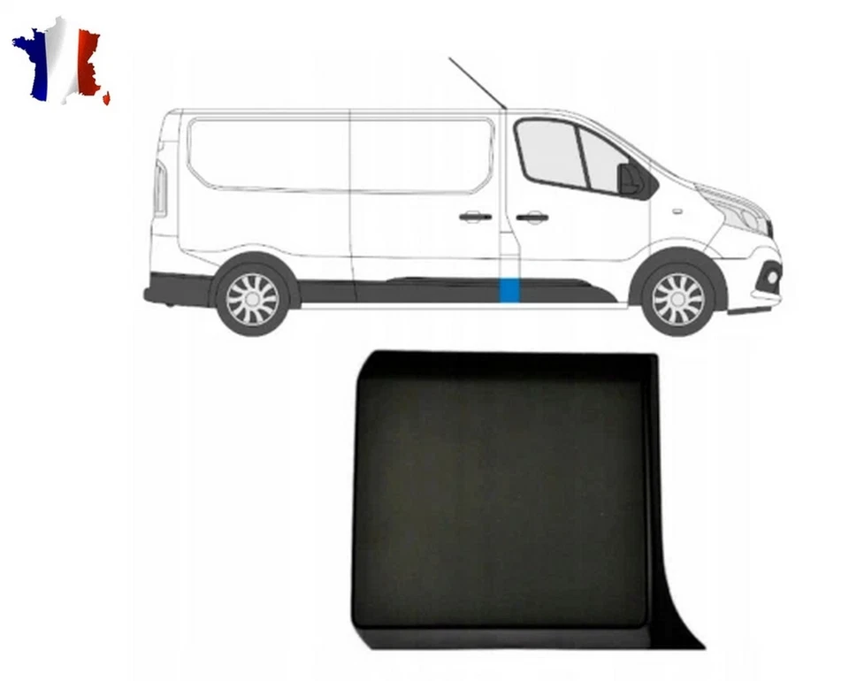 Baguette Moulure Droite pour Renault Trafic III Fiat Talento Nissan NV300 - Photo 1/2