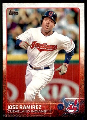 2015 Topps Baseball # 447 JOSE RAMIREZ Cleveland Indians