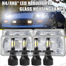 4pcs 4x6 Led Headlight Hilo Sealed Beam Bulb Headlamps For Chevrolet Camaro