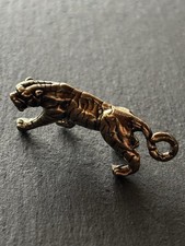 Ciondolo tigre in ottone | statua animale in ottone | portachiavi metallo decorazione