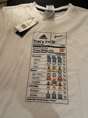 Adidas x Parley For The Oceans Graphic TShirt Ultraboost American White Large