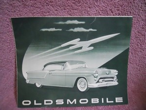 1954 Oldsmobile 88, Super 88, 98 ORIGINAL Sales Brochure / Poster