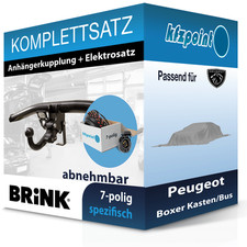 Für Peugeot Boxer Kast./Bus 11- BRINK Anhängerkupplung abnehmbar + 7polig E-Satz