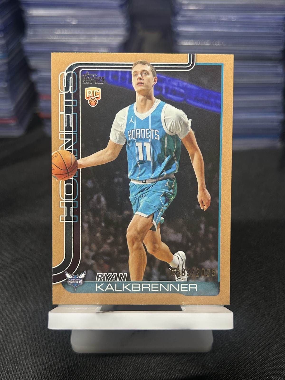 2025-26 Topps Flagship Basketball Gold /2025 Ryan Kalkbrenner #234 Hornets