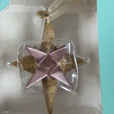 HALLMARK Healthcare We Give 2019 Christmas Tree Ornament GOLD Glitter Star-Box