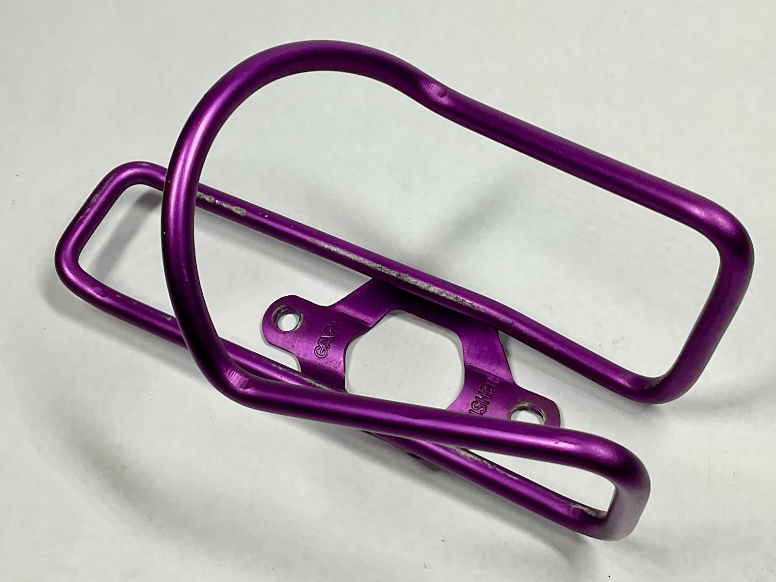 Vintage Gary Fisher 90s Purple Anodized Aluminum Bottle Cage MTB Retro Bike