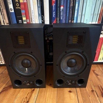 ADAM Audio A7X Aktive Studiomonitore Schwarz XLR RCA 2-Wege Paar mit OVP