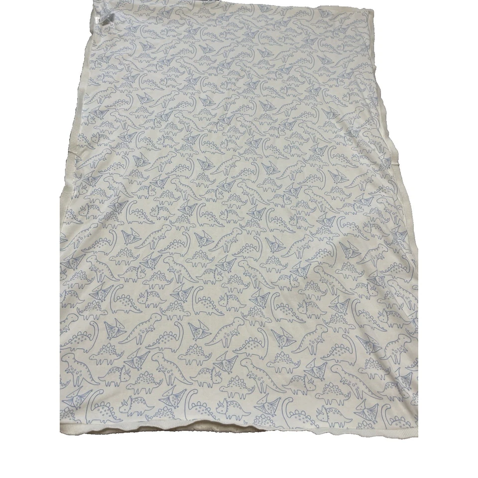 Manta para bebé de cosecha propia Gymboree tejida con cable estampado de dinosaurio algodón orgánico Foto 4 de 4