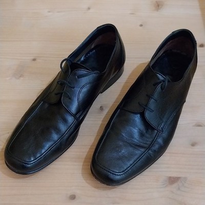 Elegante schwarze Herrenschuhe 42 Echtleder