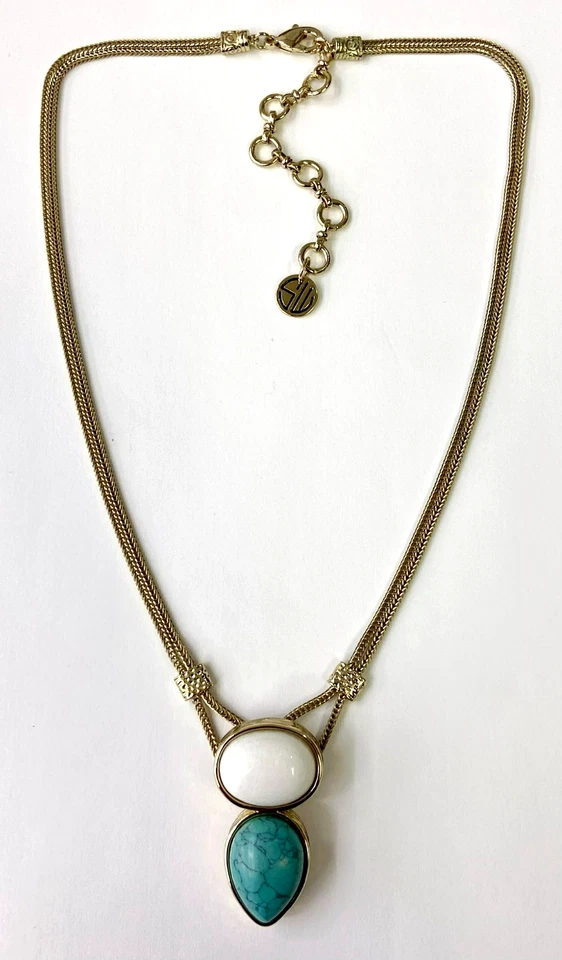 Collar QVC Samantha Wills 'Aquí viene el sol' calcita azul Foto 2 de 4