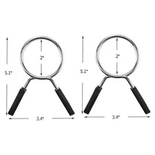 Barbell Weight Bars Clips Clamps for Olympic Bar Spring Lock Collar