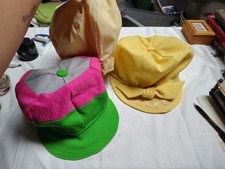 Lot Of 3 Newsboy Caps Handmade Vintage