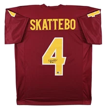 Arizona State Cameron Skattebo Signed Maroon Pro Style Jersey BAS