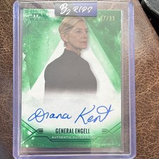 Topps Star Wars Stellar Signatures General Engell Diana Kent Autograph Card /99