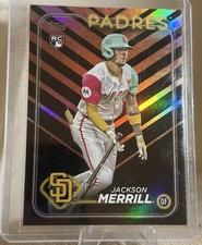 2024 Topps Update Jackson Merrill RC Holiday Foil SP #US210 Rookie Parallel