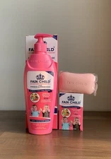 Fair child natural skin tone with amino & vitamin body lotion & 1 soap Kid+teens