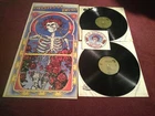 GRATEFUL DEAD SKULL & ROSES VINYL 1971 VERY RARE 1ST PRESS WITH STICKER N/M AUD